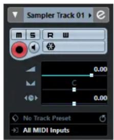 STEINBERG Cubase Elements 10.5 - Inspecteur de la piste Echantillonneur - 1