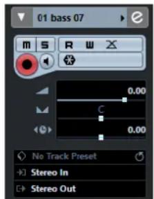 STEINBERG Cubase Elements 10.5 - Inspecteur des pistes Audio - 1