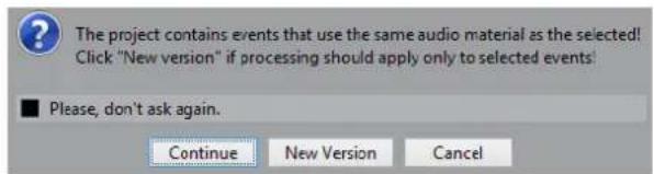 STEINBERG Cubase Elements 10.5 - En cas de traitement de clips partages - 1