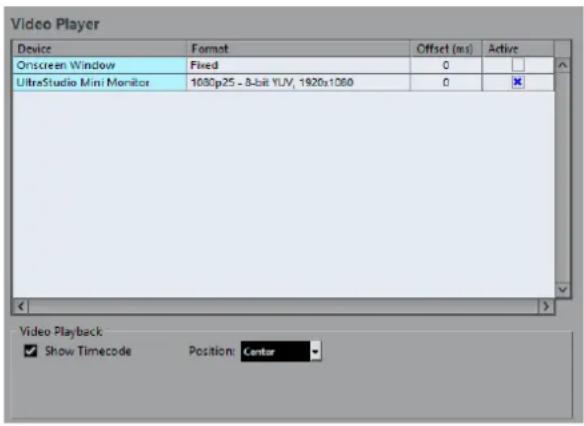 STEINBERG Cubase Elements 10.5 - Page Lecteur video - 1