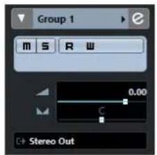 STEINBERG Cubase Elements 10.5 - Inspecteur des pistes de voie de Groupe - 1