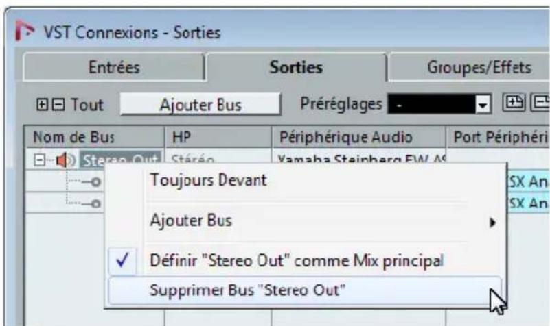STEINBERG Nuendo 6 - Ajouter des sorties - 1