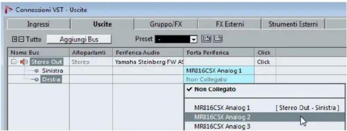 STEINBERG Nuendo 6 - Aggiunta delle uscite - 2