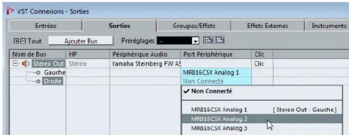 STEINBERG Nuendo 6 - Ajouter des sorties - 2