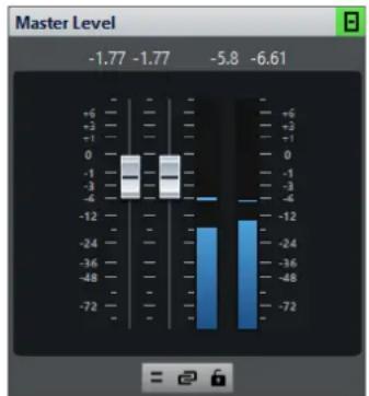STEINBERG Wavelab Elements 10 - Panneau Niveau maitre - 1
