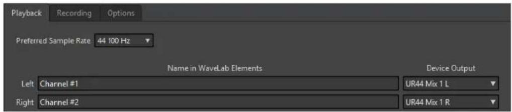 STEINBERG Wavelab Elements 10 - Onglet Enregistrement - 1