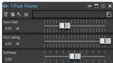 STEINBERG Wavelab Elements 10 - Fenêtre de plug-in de la section maître - 1