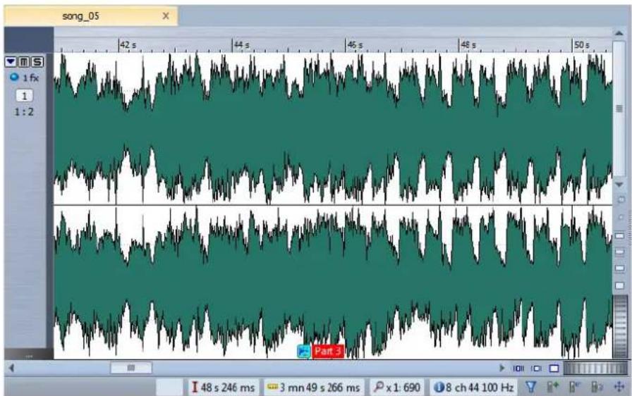 STEINBERG Wavelab 8.5 - Fenêtre de montage - 1