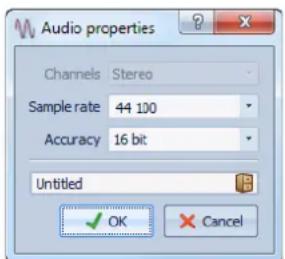 STEINBERG Wavelab 8.5 - Boîte de dialogue Propriétés audio - 1