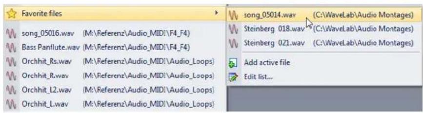 STEINBERG Wavelab 8.5 - Fichiers favors - 1