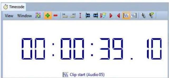 STEINBERG Wavelab 8.5 - Fenêtre Code temporel - 1