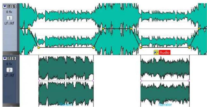 STEINBERG Wavelab 8.5 - Ducking de clips - 1