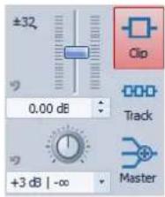 STEINBERG Wavelab 8.5 - Section de gain/panoramaque - 1