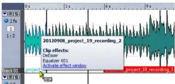 STEINBERG Wavelab 8.5 - Effets pour les pistes, les clips et la sortie maître - 2