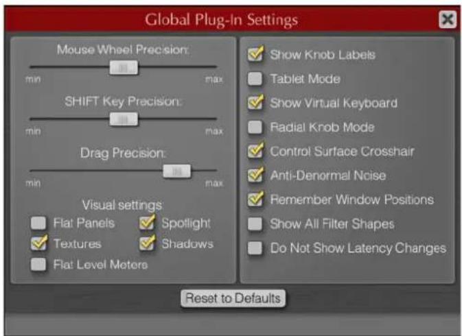 STEINBERG Wavelab 8.5 - Global Plug-in Settings - 1