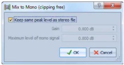 STEINBERG Wavelab 8.5 - Stereo -> Mono - 1