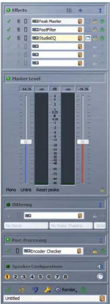 STEINBERG Wavelab 8.5 - Fenêtre Section Maitre - 1