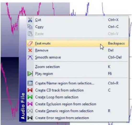 STEINBERG Wavelab 8.5 - Menu contexts - 1
