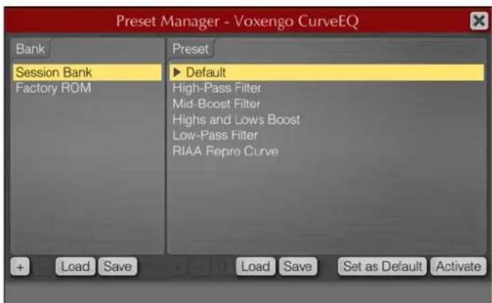 STEINBERG Wavelab 8.5 - Preset Manager - 1