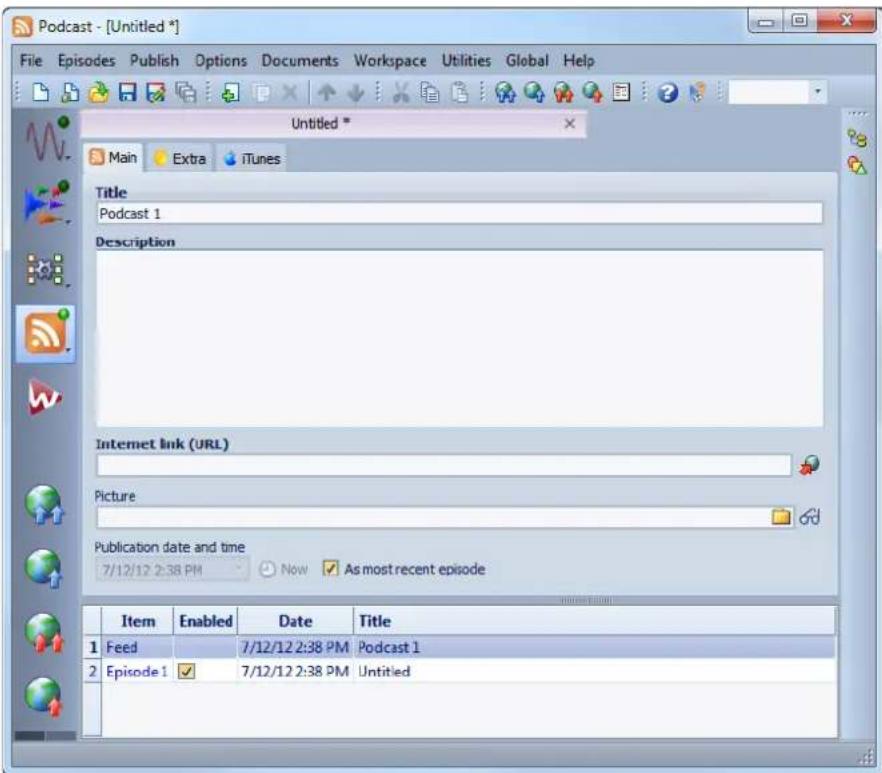 STEINBERG Wavelab 8.5 - Espace de travail Podcast - 1