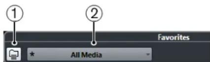 STEINBERG Cubase Pro 9.5 - Section Favoris - 1