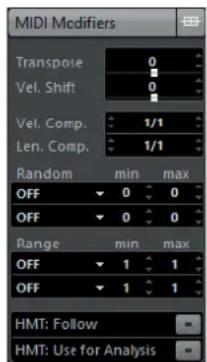 STEINBERG Cubase Pro 9.5 - Section Paramètres MIDI - 1