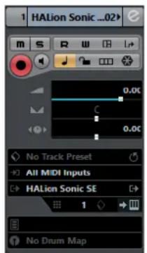 STEINBERG Cubase Pro 9.5 - Inspecteur des pistes d'Instrument - 1