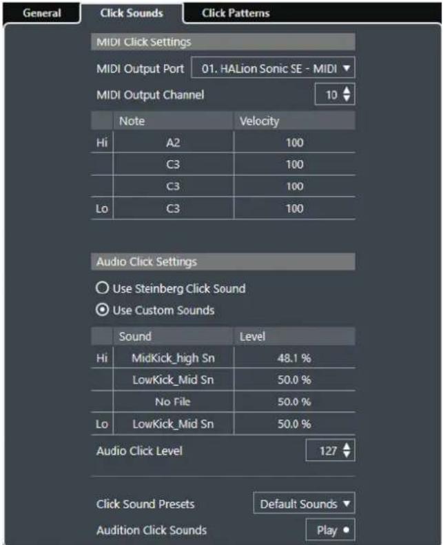 STEINBERG Cubase Pro 9.5 - Page Sons de cli - 1