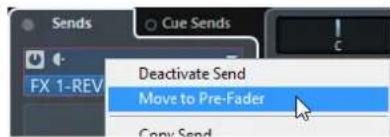 STEINBERG Cubase Pro 9.5 - Sends en Pre/Post Fader - 1
