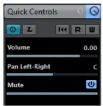 STEINBERG Cubase Pro 9.5 - Contrôles instantanés - 1