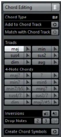STEINBERG Cubase Pro 9.5 - Section Édition d'accords - 1