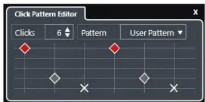 STEINBERG Cubase Pro 9.5 - Éditeur de patterns de cliç - 1