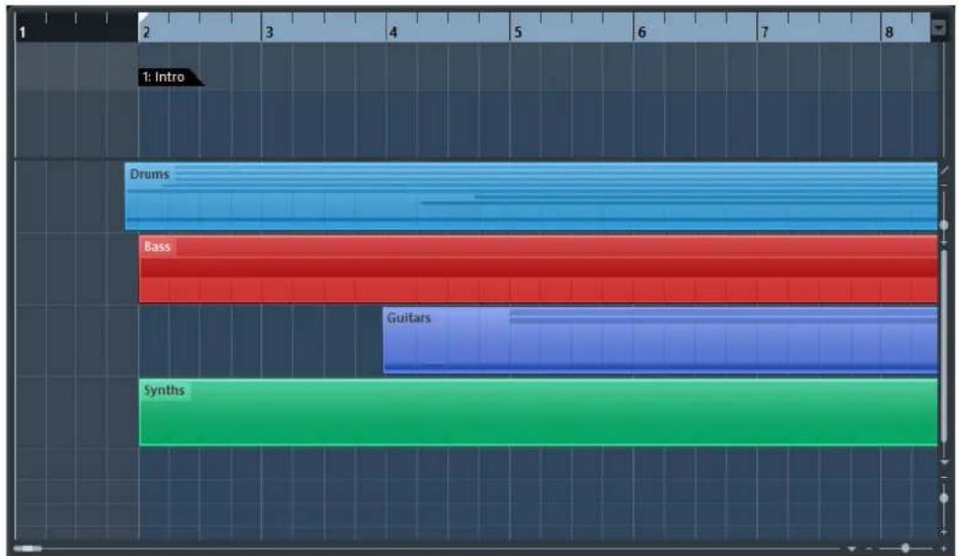 STEINBERG Cubase Pro 9.5 - Affichage d'evénements - 1