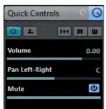STEINBERG Cubase Pro 9.5 - Contrôles instantanés - 1