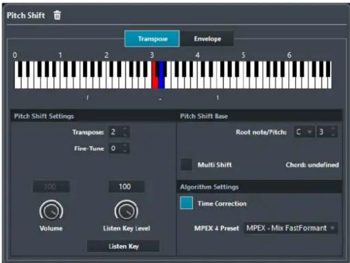 STEINBERG Cubase Pro 9.5 - Correction de hauteur - 1