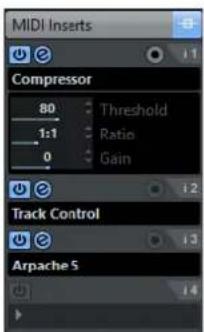STEINBERG Cubase Pro 9.5 - Effects d'Insert MIDI - 1