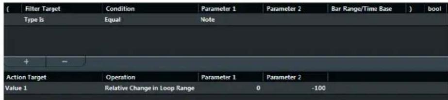STEINBERG Cubase Pro 9.5 - Changement relatif de la boucle (Editeur logique uniquement) - 1