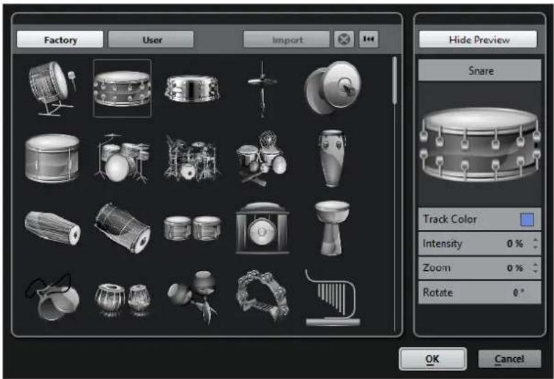 STEINBERG Cubase Pro 9.5 - Explorateur des images de piste - 1