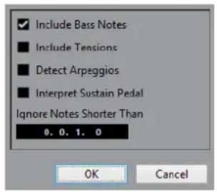 STEINBERG Cubase Pro 9.5 - Boîte de dialogue Créer des symboles d'accords - 1