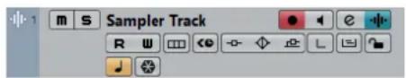 STEINBERG Cubase Pro 9.5 - Commandes des pistes Échantillonneur - 1