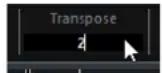 STEINBERG Cubase Pro 9.5 - Transposer à partir de la ligne d'infos - 1