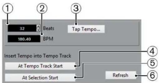 STEINBERG Cubase Pro 9.5 - Calculatrice de tempo - 1