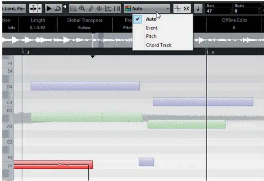 STEINBERG Cubase Pro 9.5 - Couleurs des segments - 1