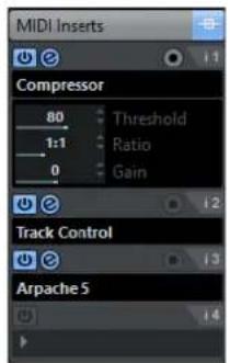 STEINBERG Cubase Pro 9.5 - Effects d'Insert MIDI - 1