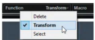STEINBERG Cubase Pro 9.5 - Sélectionner une fonction - 1