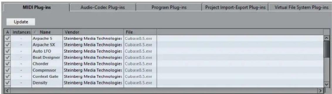 STEINBERG Cubase Pro 9.5 - Fenêtre Informations sur les composants système - 1