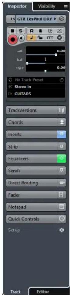 STEINBERG Cubase Pro 9.5 - Zone gauche - 2