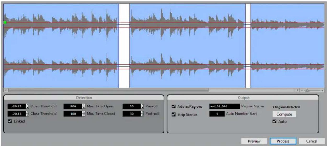 STEINBERG Cubase Pro 9.5 - Détector les silences - 1