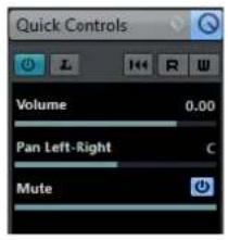 STEINBERG Cubase Pro 9.5 - Contrôles instantanés - 1
