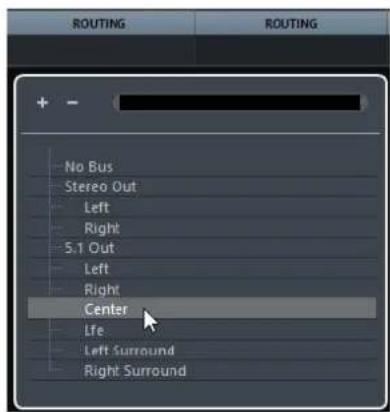 STEINBERG Cubase Pro 9.5 - Routage des voies vers des canaux Surround individuels - 1